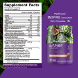 PlantFusion etiqueta nutricional clara con información de calorías y macros