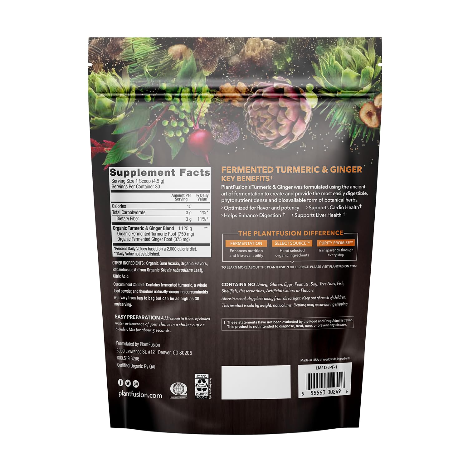 PlantFusion polvo SoTru textura cercana, mostrando finura y facilidad de disolución