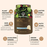 Polvo PlantFusion textura cercana para disolución y mezcla rápida