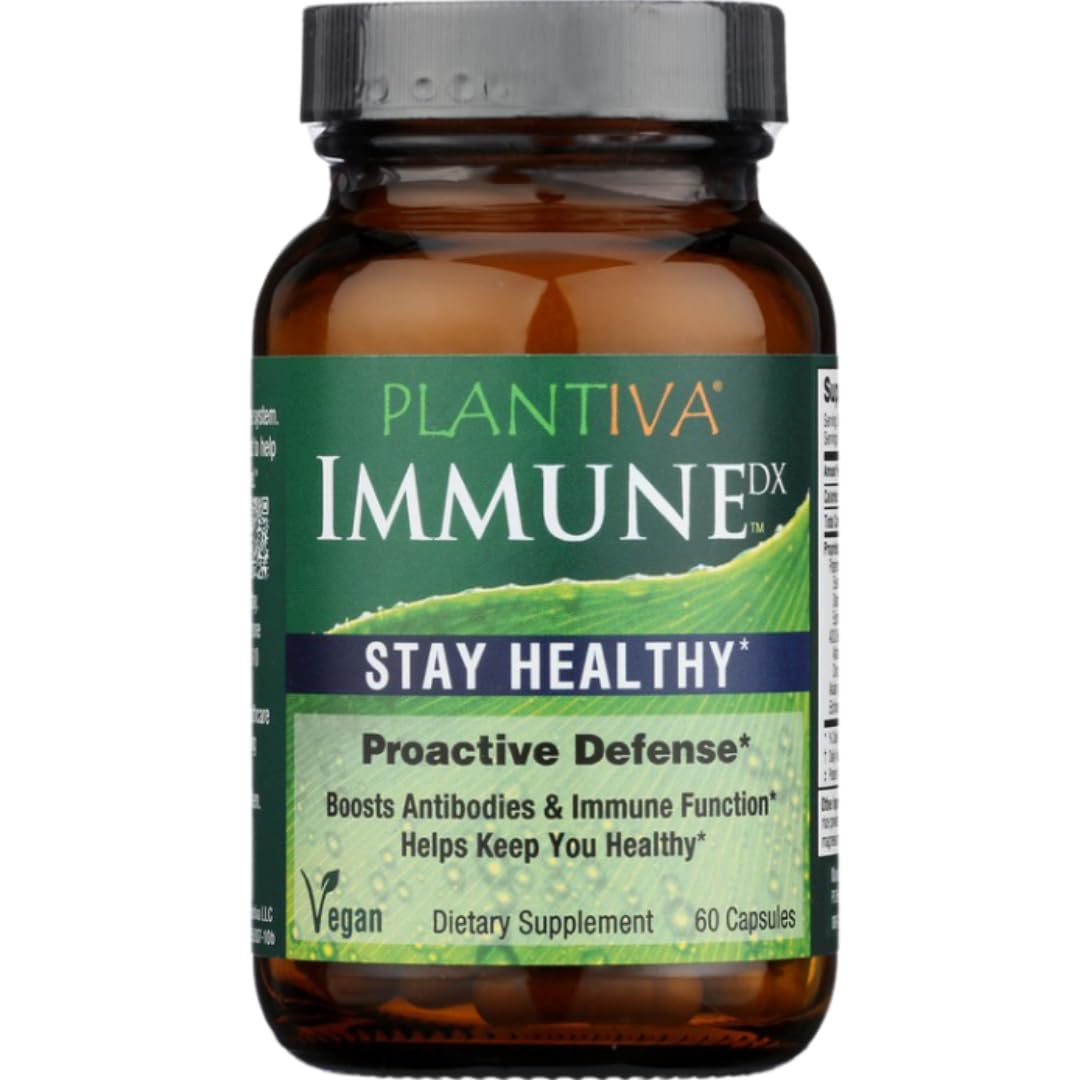 Plantiva ImmuneDx frente del envase mostrando tapa y diseño claro, confianza