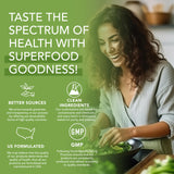 PLANT.O NUTRITION ingredientes frescos: frutas y vegetales que aportan nutrientes