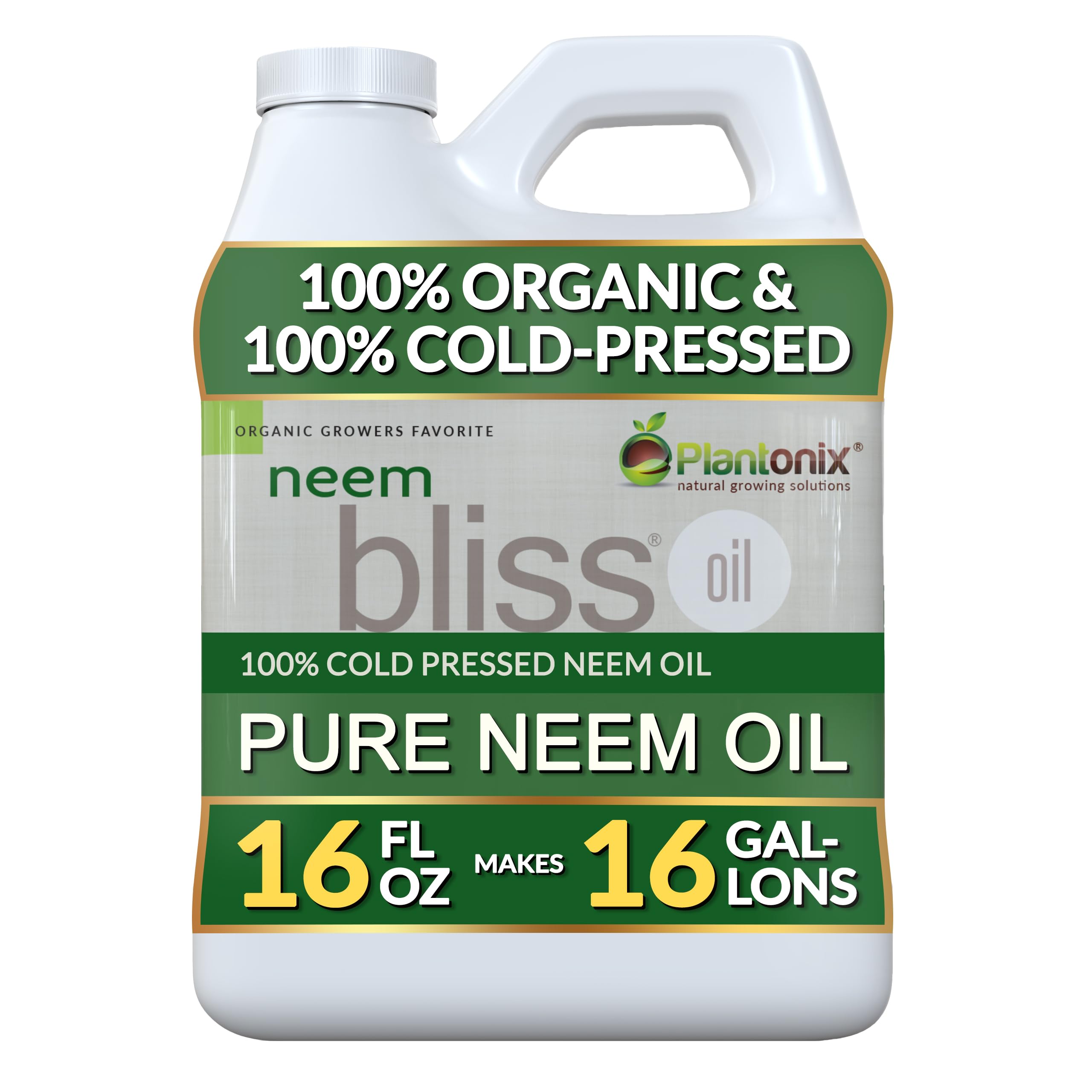 Plantonix Neem Bliss vista frontal con etiqueta clara y beneficio de pureza