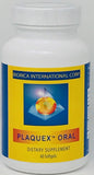 Plaquex frontal del empaque mostrando 60 softgels y etiqueta clara
