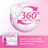 Playtex núcleo con fibras purificadas que mejora la absorción