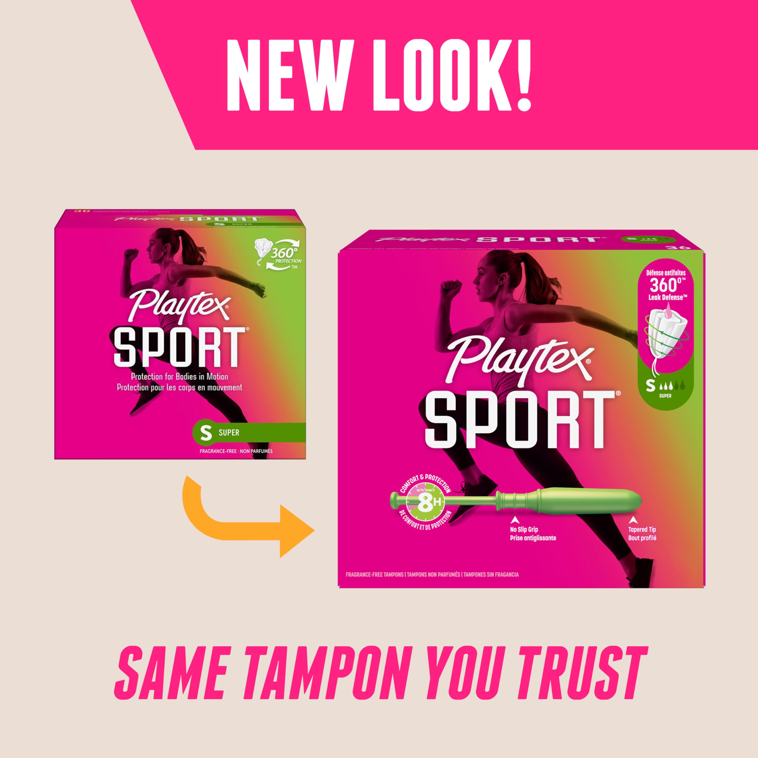 Playtex tampón sport detalle del aplicador con punta cónica para inserción cómoda