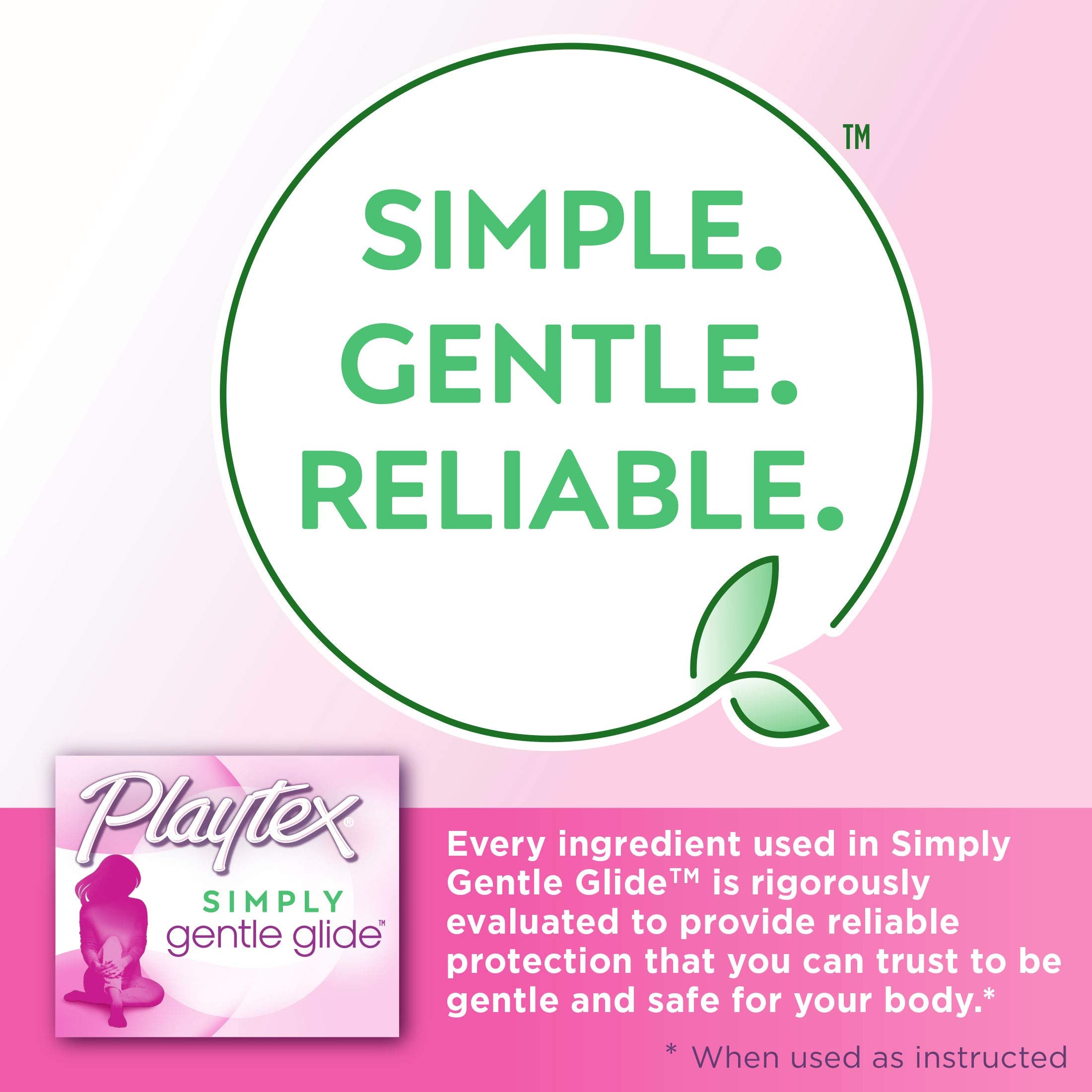 Playtex tampón en uso diario informal para confianza y discreción