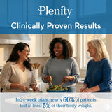 Etiqueta trasera de Plenity con ingredientes transparentes y sin estimulantes