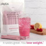 Plexus Slim cucharada de polvo listo para mezclar que facilita hidratación baja en calorías