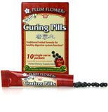 Plum Flower vista frontal del pack de 10 stick packs, práctico para viajes