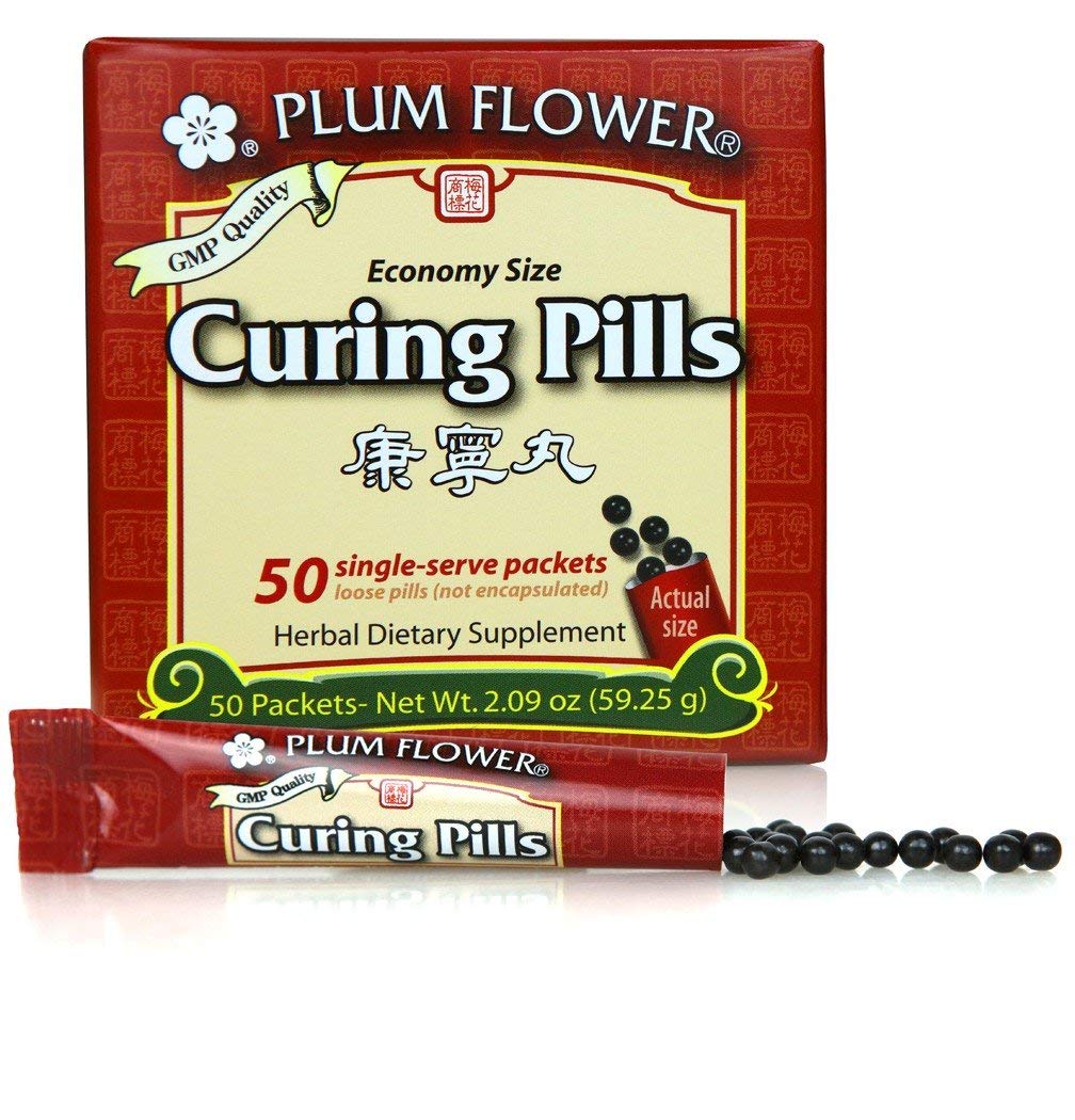 Plum Flower Kang Ning Wan frontal caja y sticks, práctico y portátil