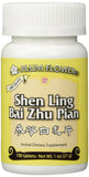 Plum Flowers Shen Ling Bai Zhu Pian vista frontal del envase, apoyo digestivo práctico