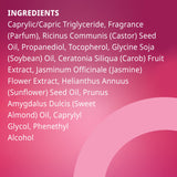 plusOne ingredientes naturales aceites que hidratan y suavizan la piel