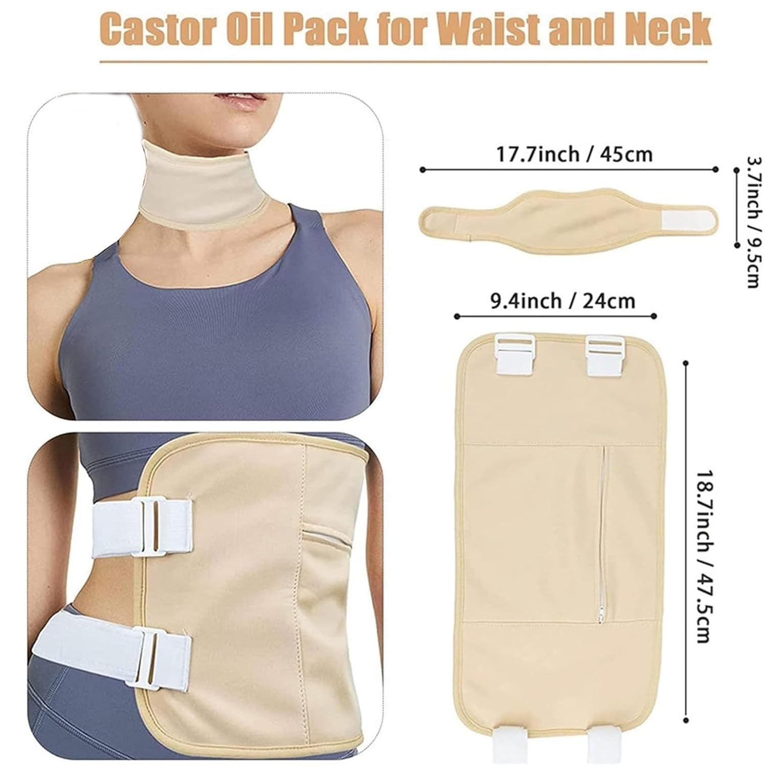 Contenido del kit Plutarn desplegado, incluye almohadillas y envoltura lavable