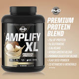 PMD batido de vainilla hecho con Amplify XL listo para recuperación postentreno