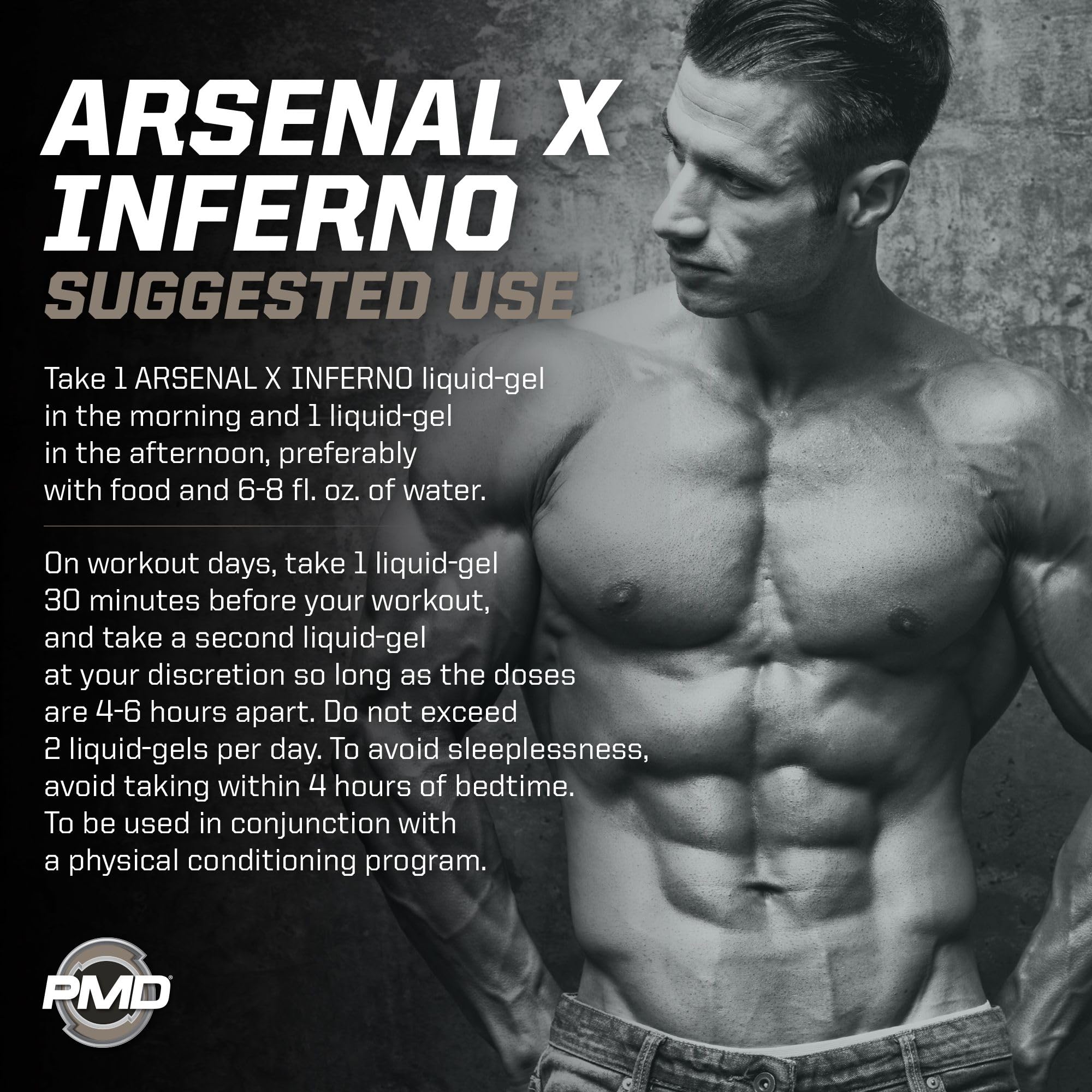 PMD Arsenal X Inferno escenario de estilo de vida activo inspirado en rendimiento
