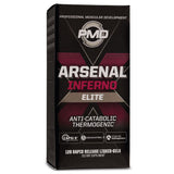 PMD Arsenal X Inferno vista frontal del frasco muestra diseño y cantidad