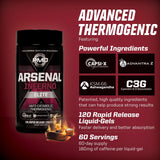 PMD Arsenal X Inferno primer plano de textura de cápsula liquid-gel rápida