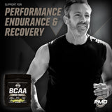 PMD vaso con BCAA limonada preparado refrescante y fácil de beber