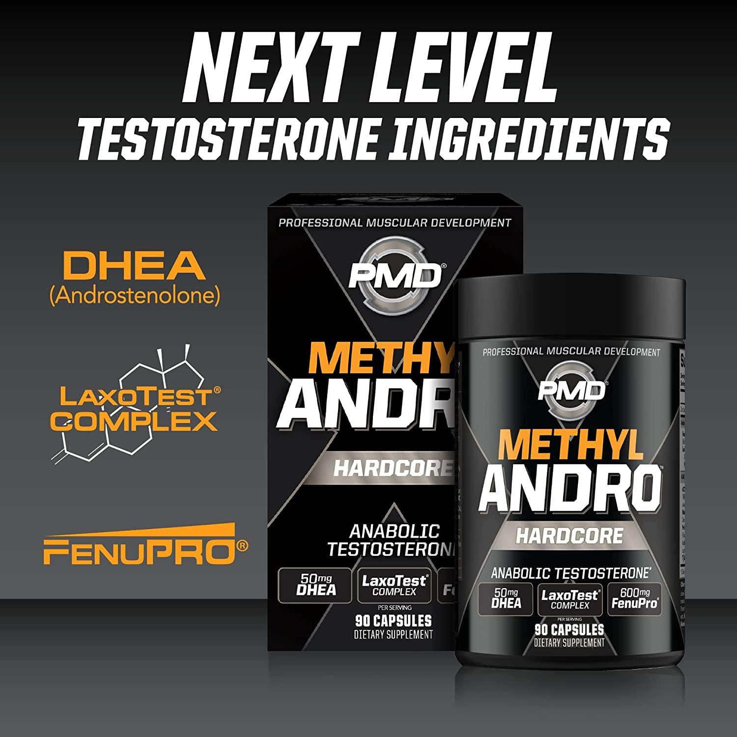 PMD primer plano de fenugreek, activo para masa magra