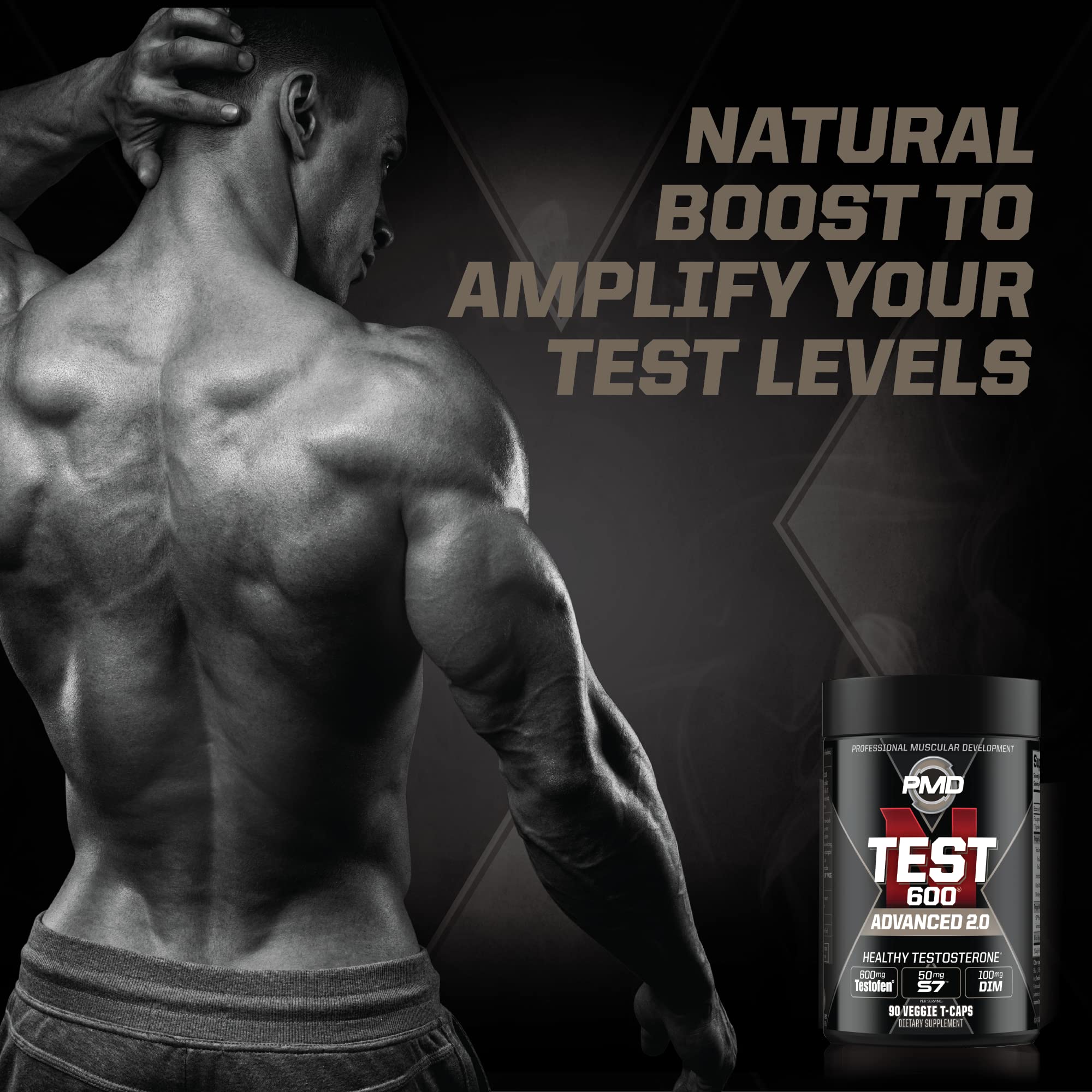 PMD N-Test 600 ingredientes clave Testofen Boron Tribulus para fuerza