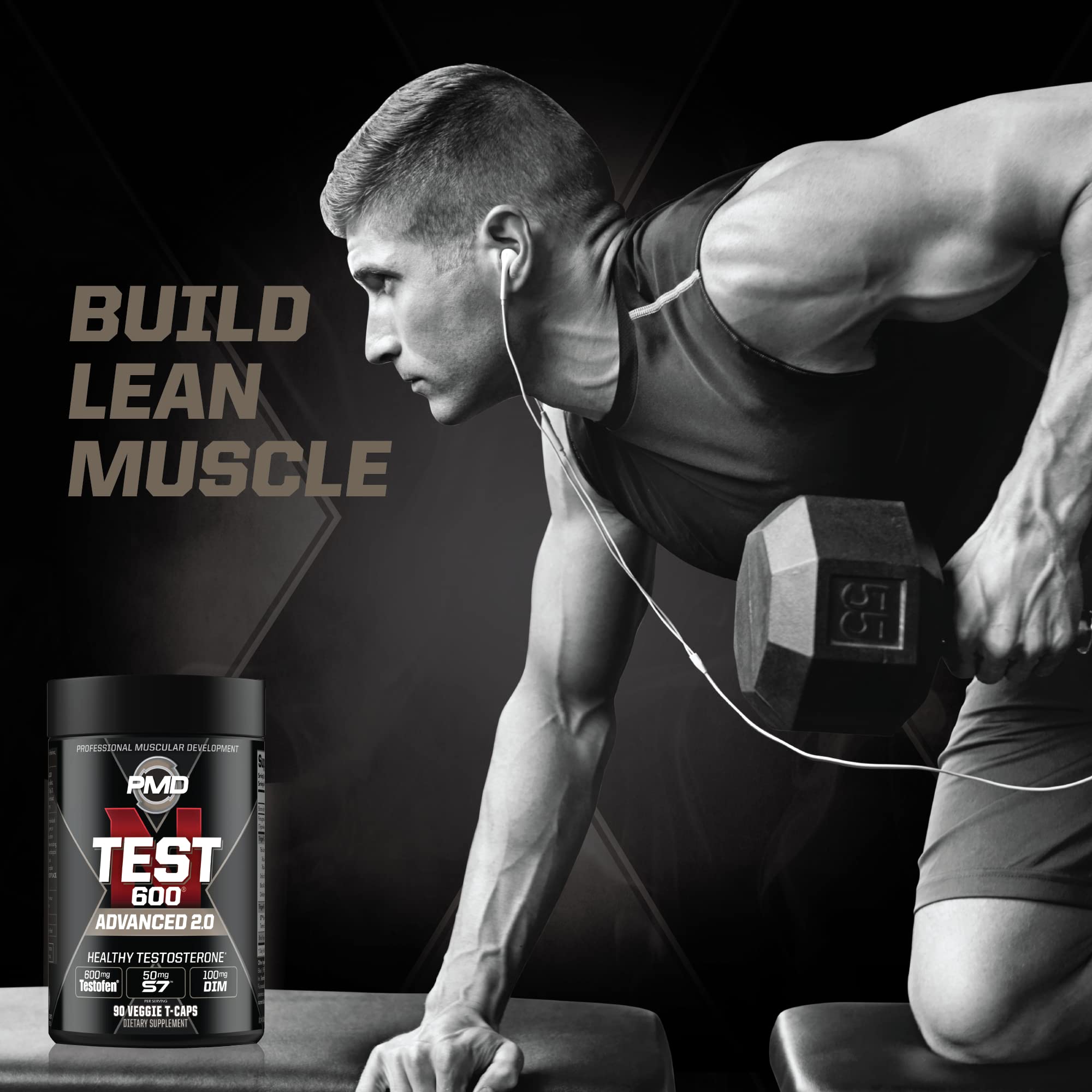 PMD N-Test 600 suplemento en uso antes de entrenamiento para mejor rendimiento