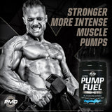 PMD deportista en gimnasio usando el pre-workout antes de entrenar