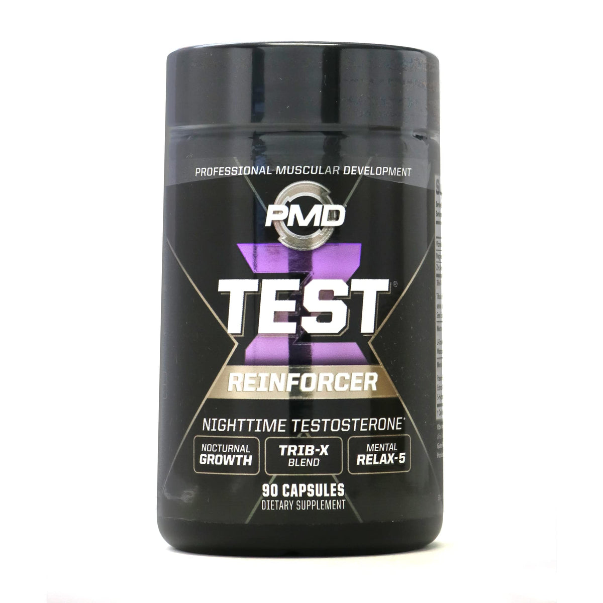 PMD Z-Test Nighttime frente del envase mostrando el producto y beneficios
