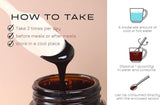 POCHEON primer plano del contenido espeso, aspecto concentrado y natural