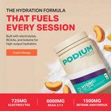 Podium Nutrition textura del polvo instantizado que mezcla fácilmente