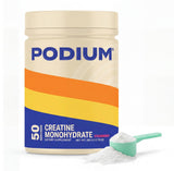 Podium Nutrition envase frontal con sabor fresa mostrando presentación y beneficios