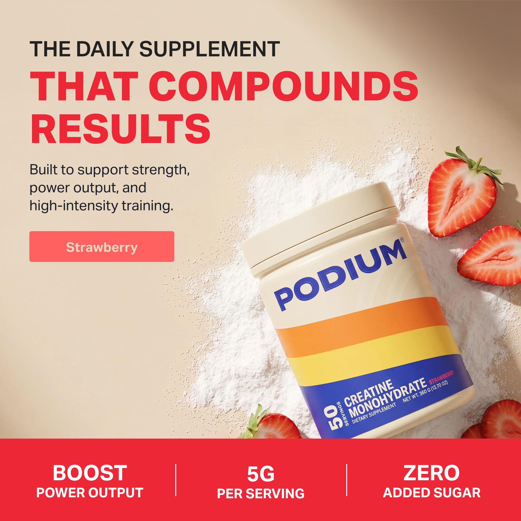 Podium Nutrition mezcla en vaso sin grumos lista para consumo antes del entrenamiento