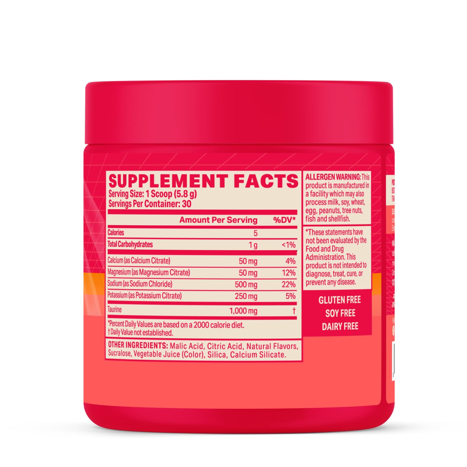Podium Nutrition envase junto a regla para comparar tamaño real
