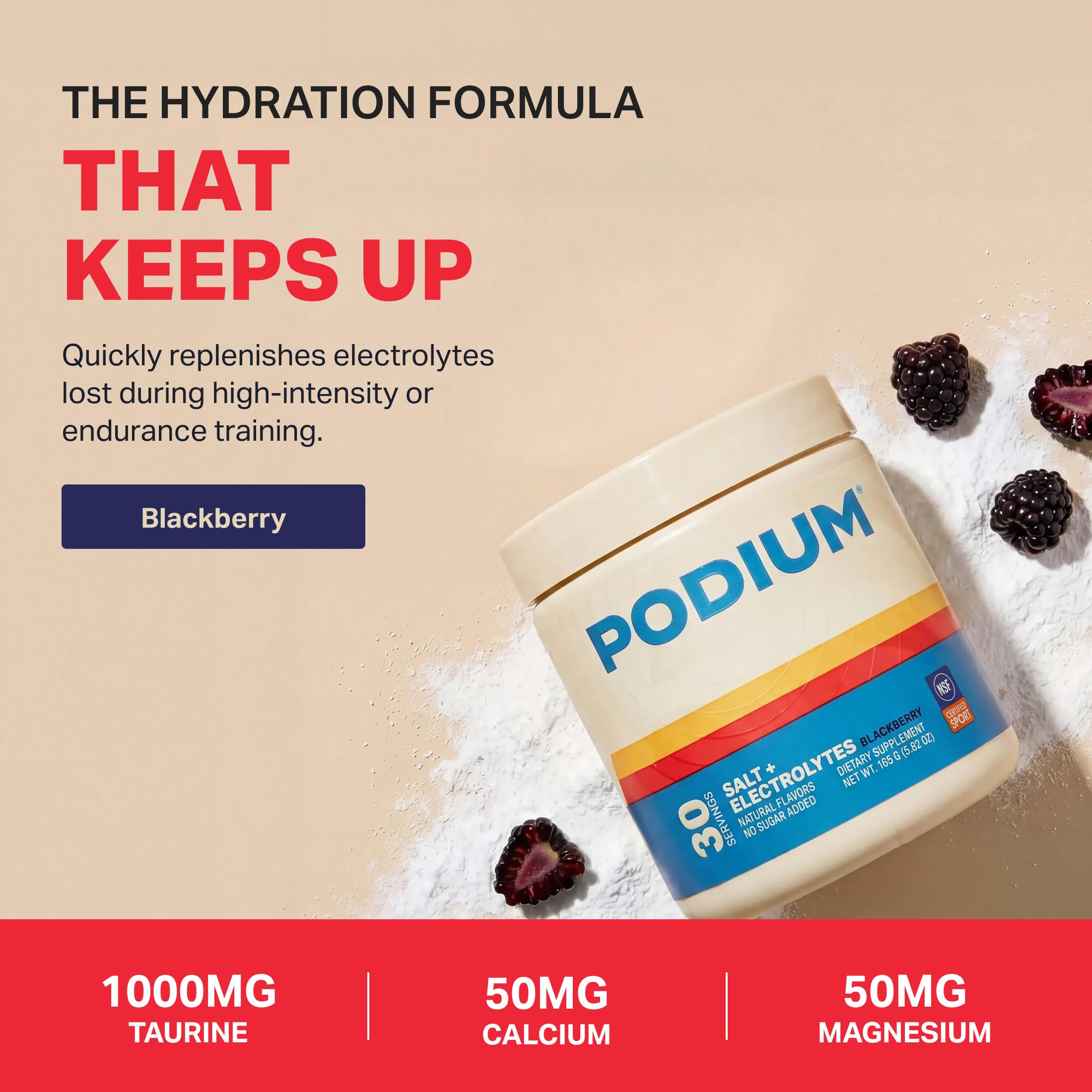 Podium Nutrition cucharada con polvo lista para disolver y medir dosis