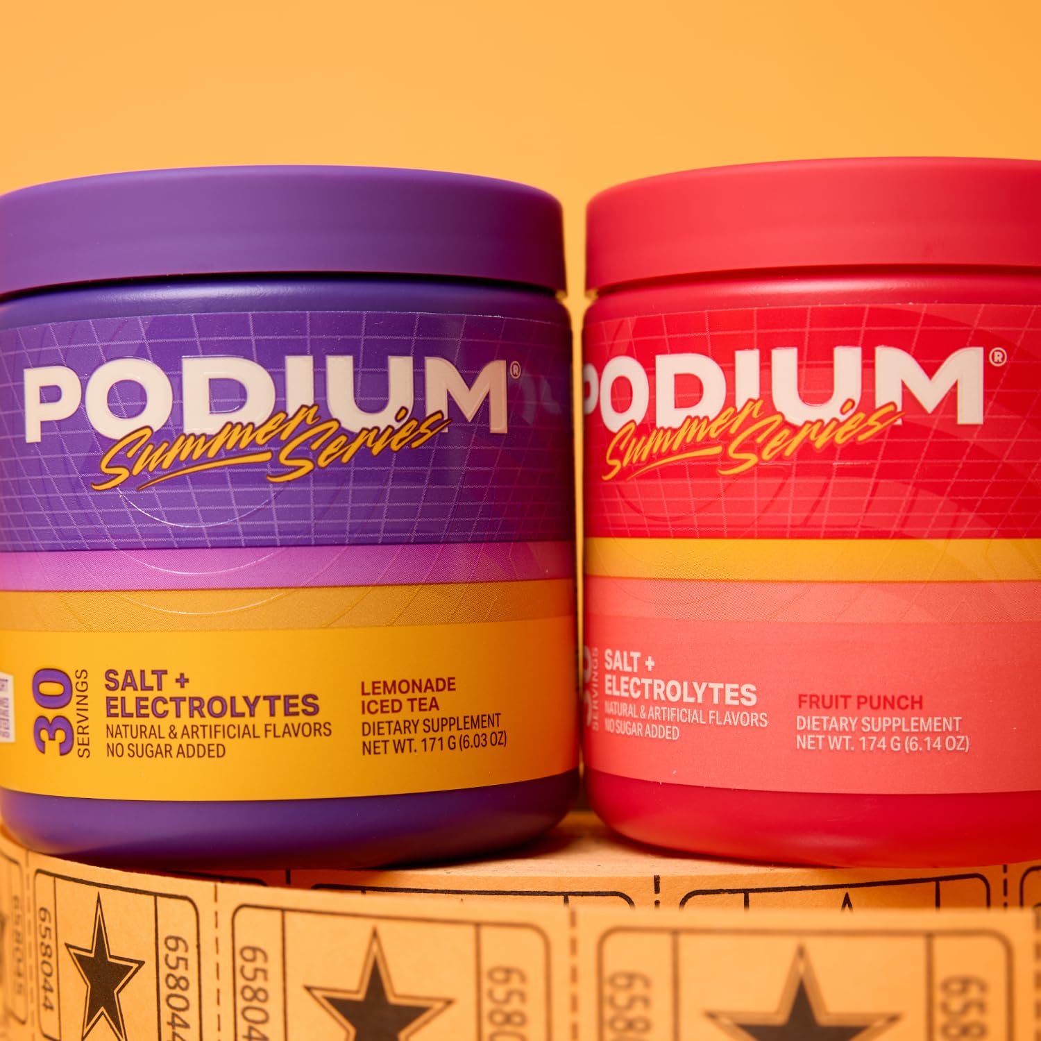 Podium Nutrition producto en gimnasio apoyando entrenamiento intenso