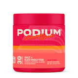 Podium Nutrition envase frente Fruit Punch muestra porciones claras