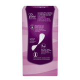 Poise microliners detalle del núcleo Absorb-Loc y capa Dry-Touch para sensación seca