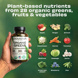 Pomona Wellness ingredientes orgánicos ilustrando variedad vegetal concentrada