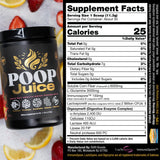 Escena de desayuno con Poop Juice integrándose en rutina saludable diaria