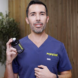 POPSTAR sello GMP certificando calidad y fabricación en EE. UU.