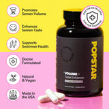 POPSTAR detalle de cápsulas que destaca formulación vegana y pureza