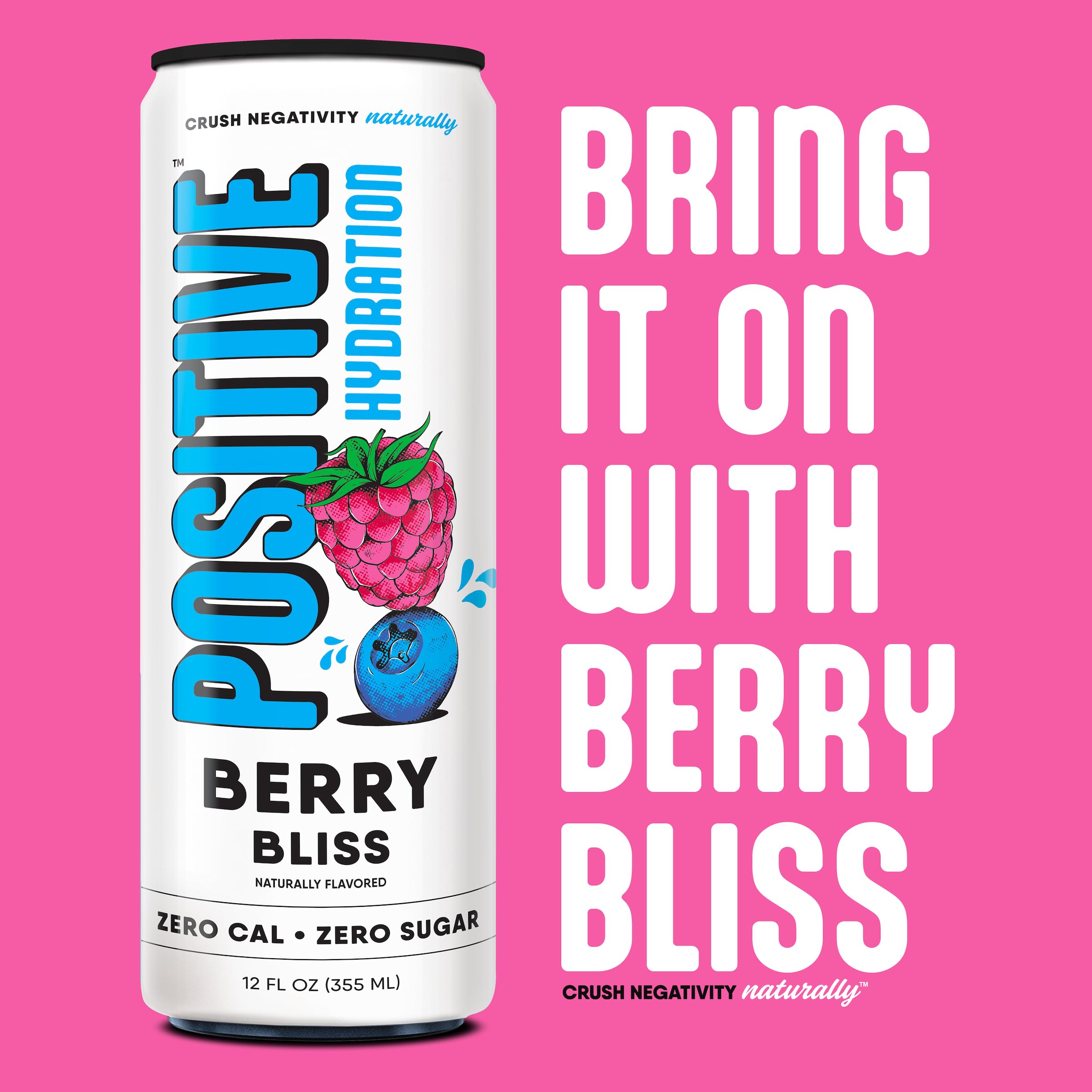 Positive Beverage latas en picnic transmitiendo uso social y comodidad
