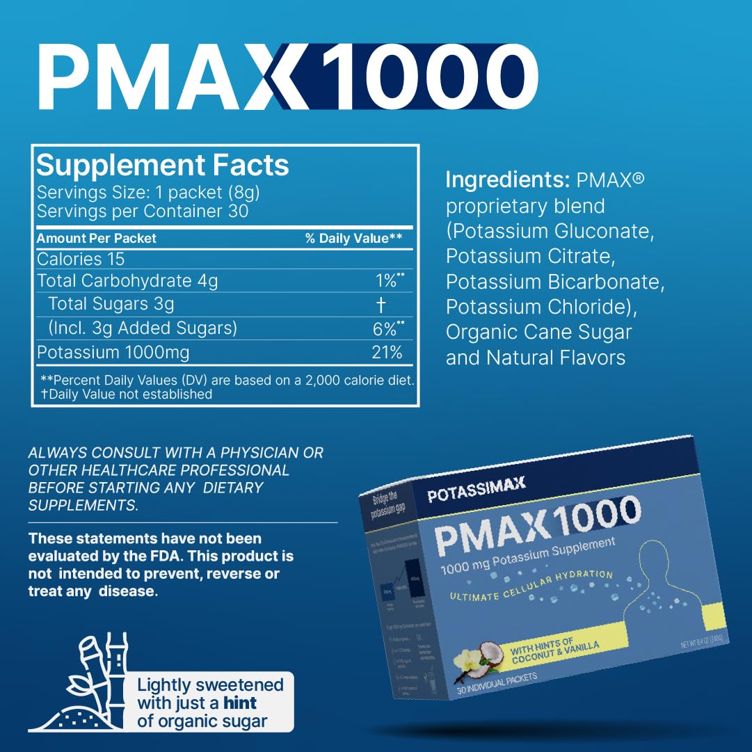 PotassiMax polvo PMAX1000 disolviéndose en agua, absorción práctica