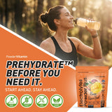 PowderVitamin vaso listo con bebida mango passionfruit hidrata sin azúcar