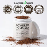 POWERED X PLANTS comparación de tamaño con cuchara para visualizar porción real