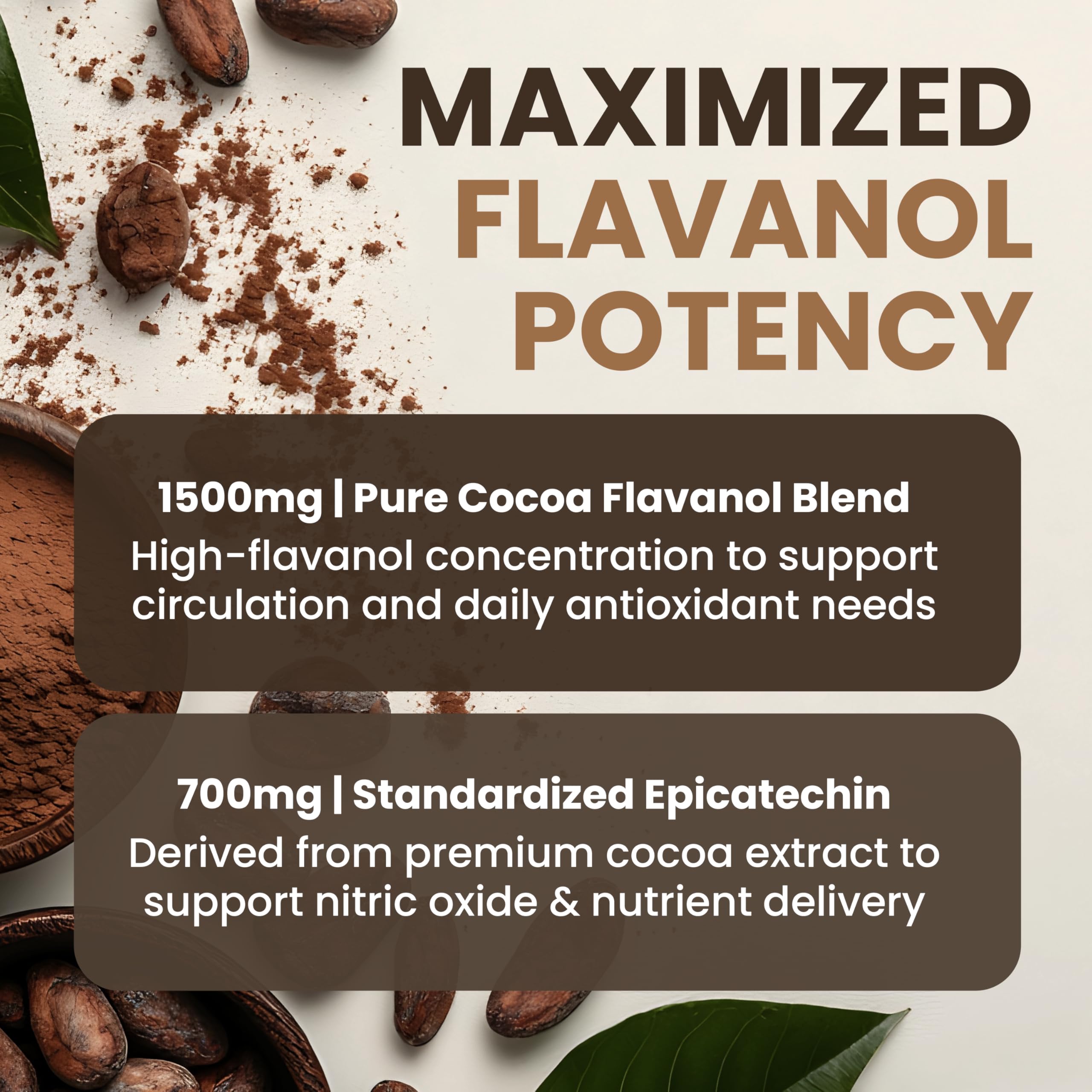 POWERED X PLANTS batido preparado con cacao alto en flavanoles, bebida energética vegetal