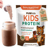 POWkids frente del envase chocolate mostrando diseño y beneficios