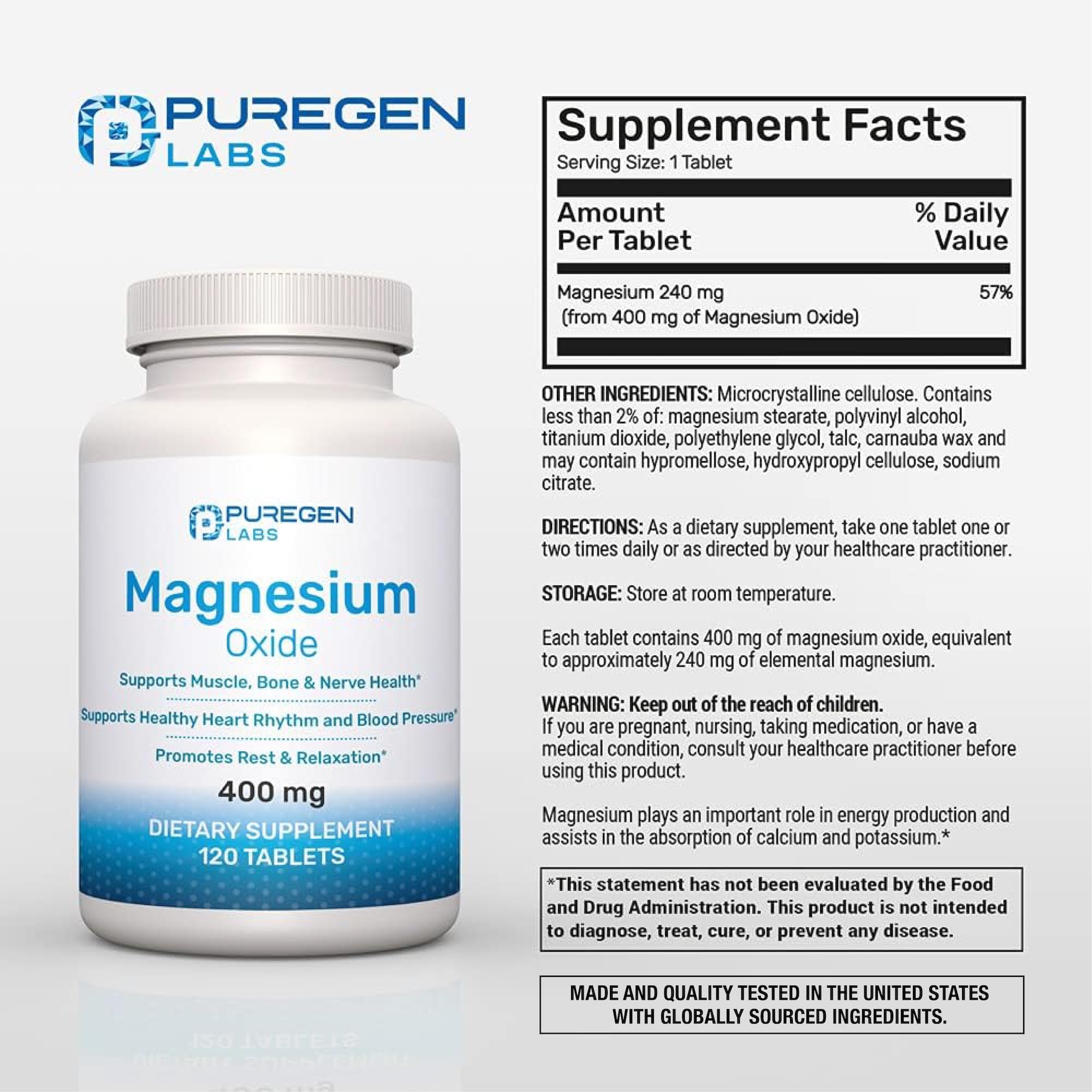 P Puregen Labs cápsula en primer plano destaca formato fácil de tragar y pureza
