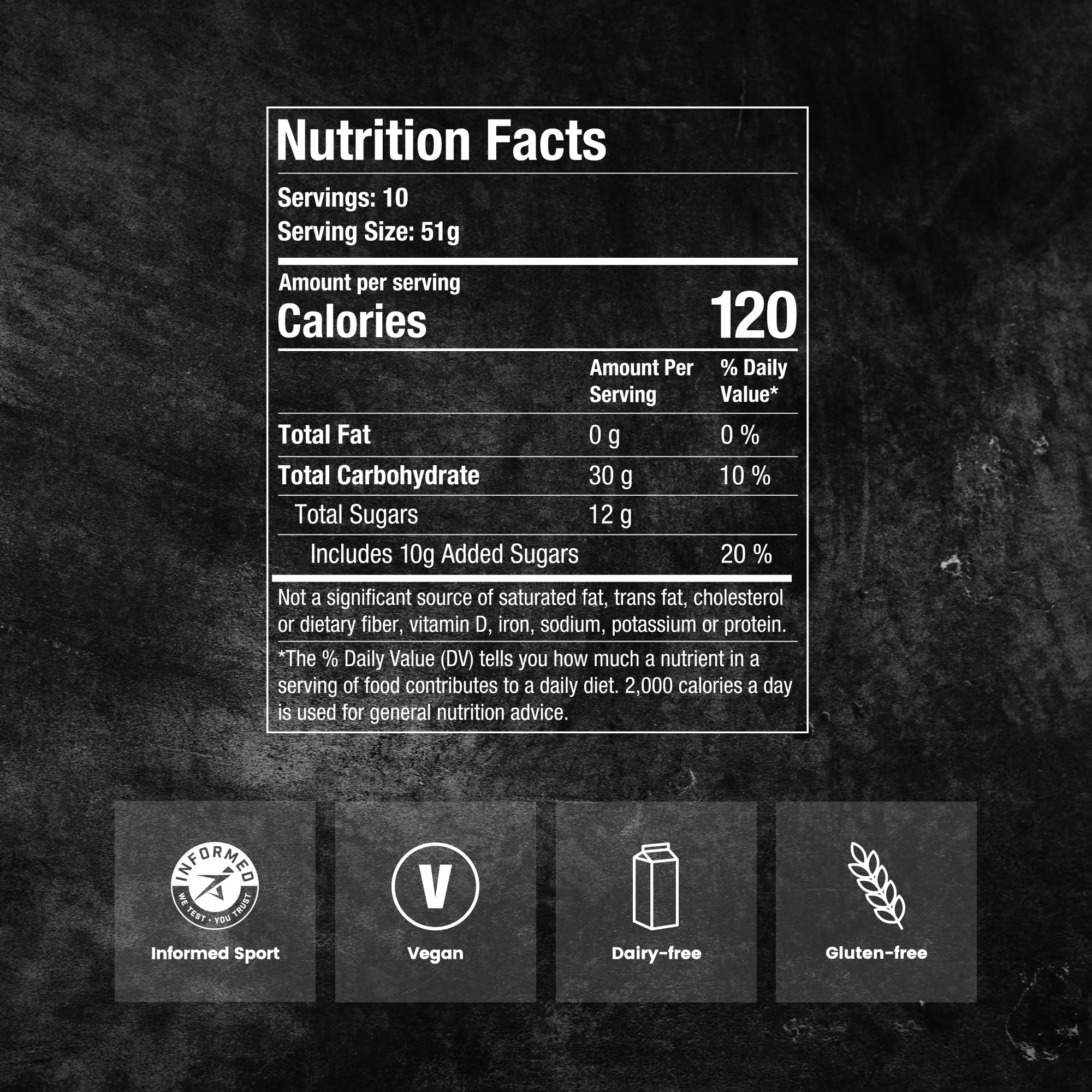 Precision Hydration etiqueta con ingredientes y proporción 2:1 glucosa fructosa