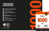 Precision Hydration empaque frontal mostrando 8 sobres y beneficios claros