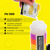 Precision Hydration polvo en primer plano mostrando textura soluble y rápida absorción
